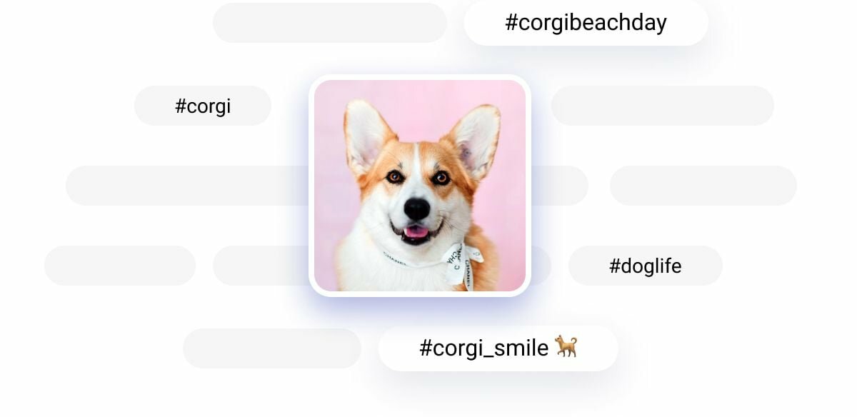 Generate hashtags by Image (AI keywords)
