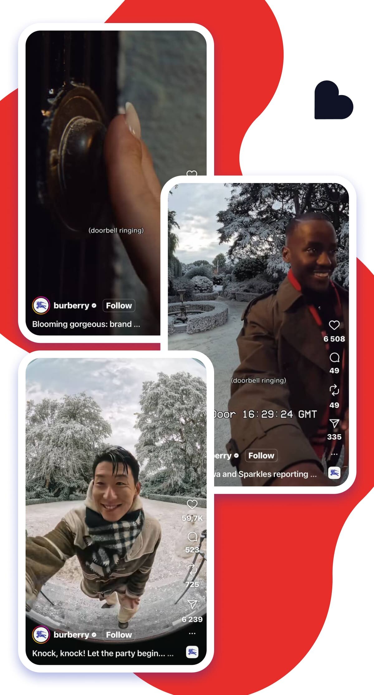 Burberry peephole Christmas Reel