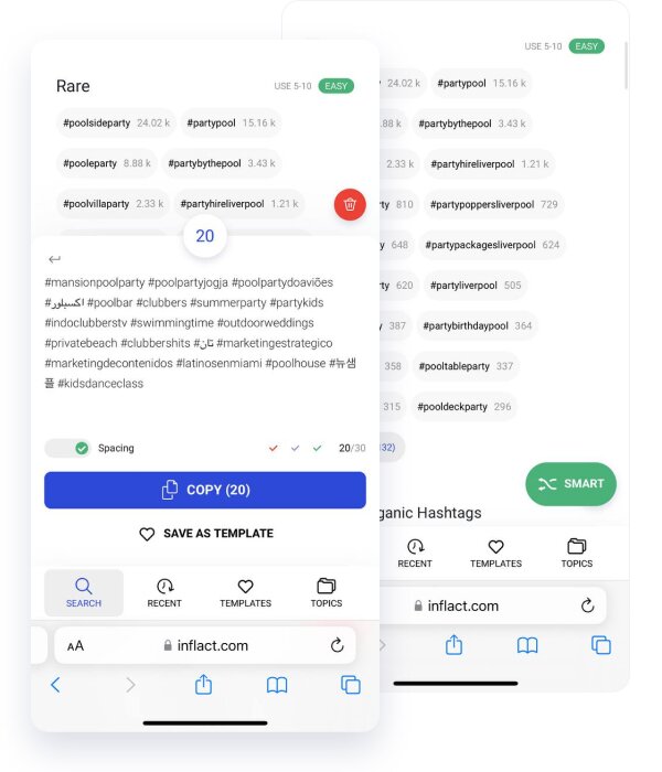 Inflact Hashtag Generator